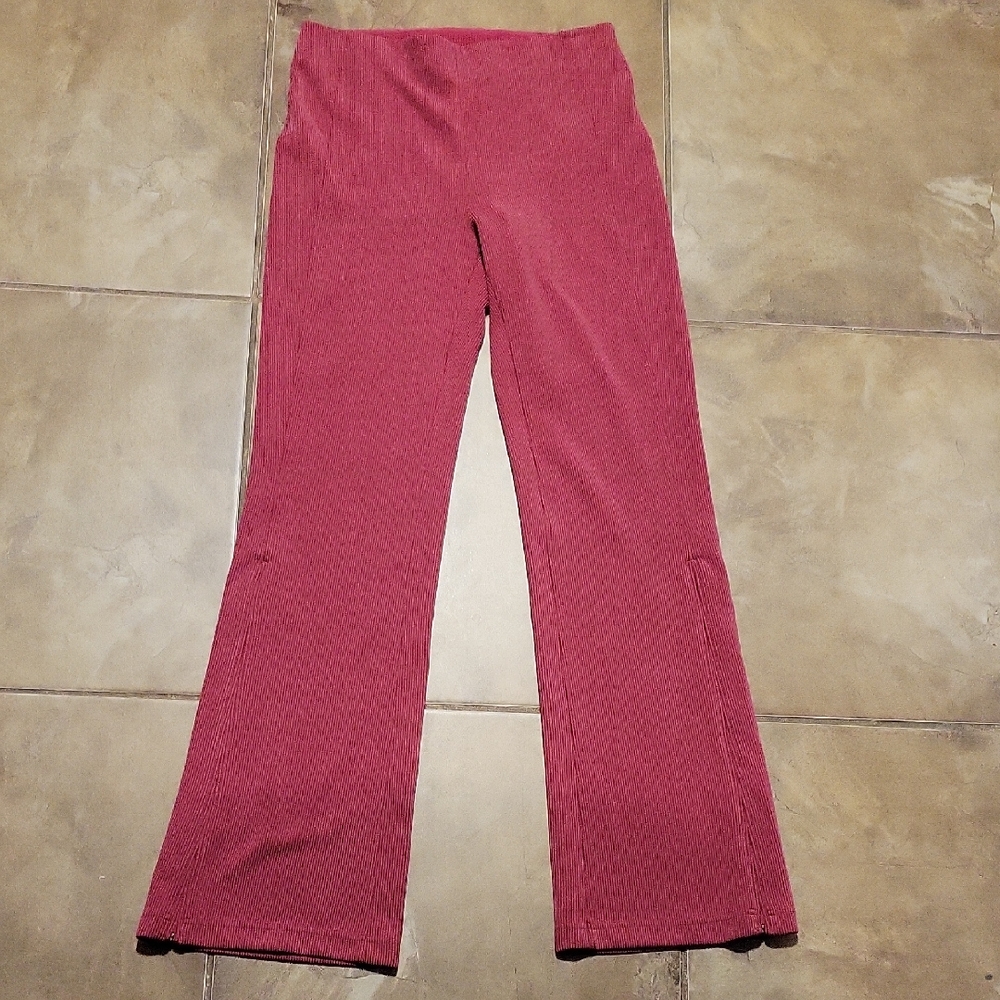 Lululemon Brushed Softstreme Ribbed Zip Flared Pant 32.5